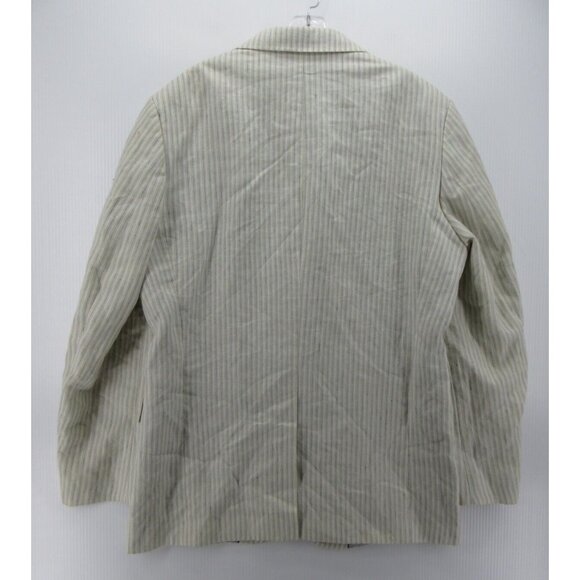 Express Sport Coat 42 Linen Blazer Jacket Striped Design Studio Preppy - Picture 8 of 12